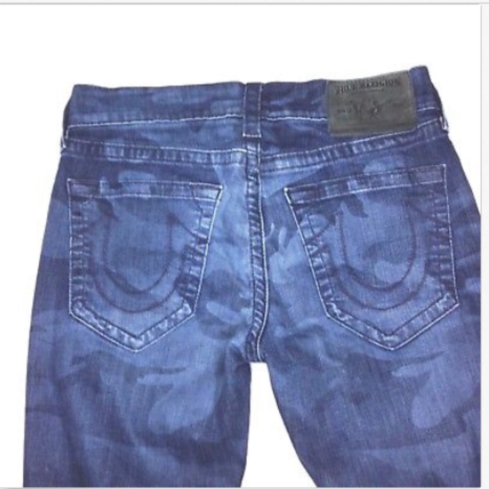 Rare True Religion Sz 31 x 33 Laser Cut Bobby A486